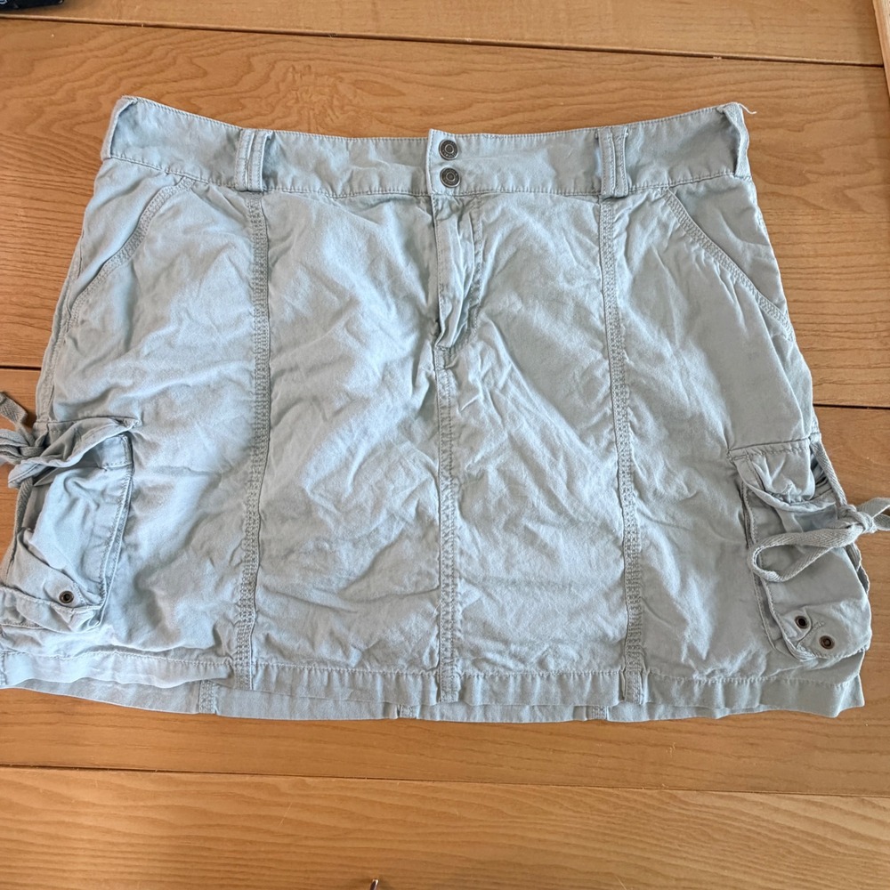 Sonoma Cargo Skort Women Size 16 Khacki Cotton Utility Gorpcore Streetwear